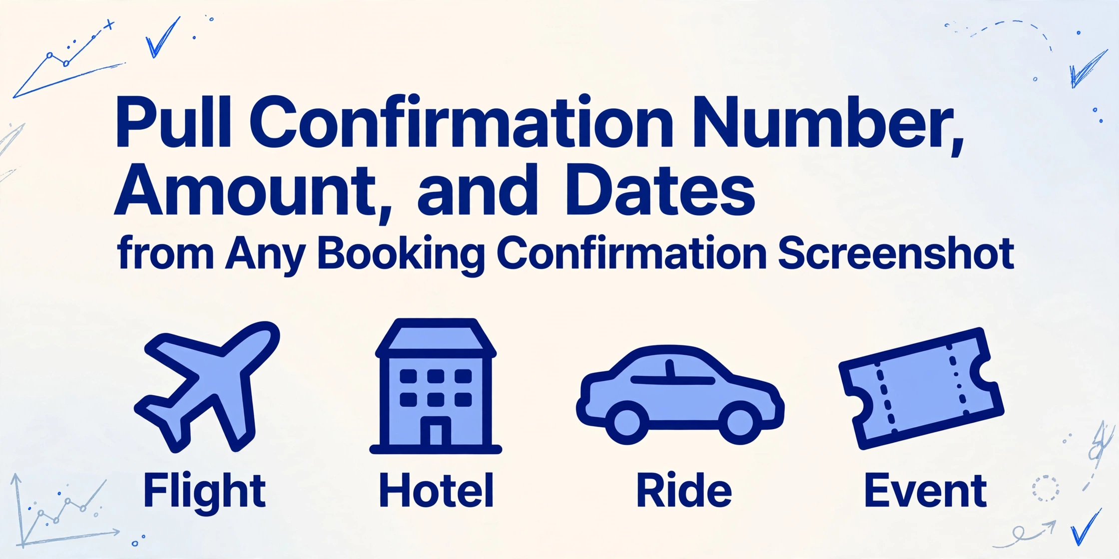 Pull Confirmation Codes and Amounts from Booking Screenshots | ImageToTable.ai