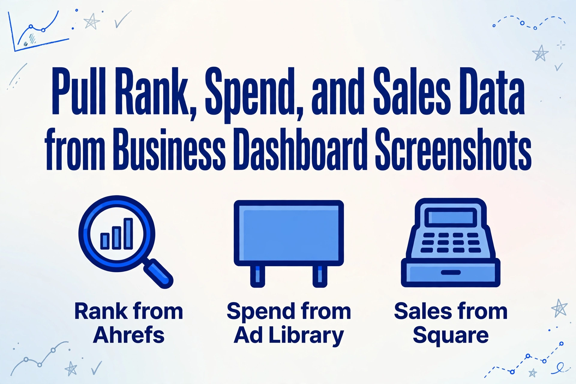 Extract Rank and Spend from Business Dashboard Screenshots | ImageToTable.ai