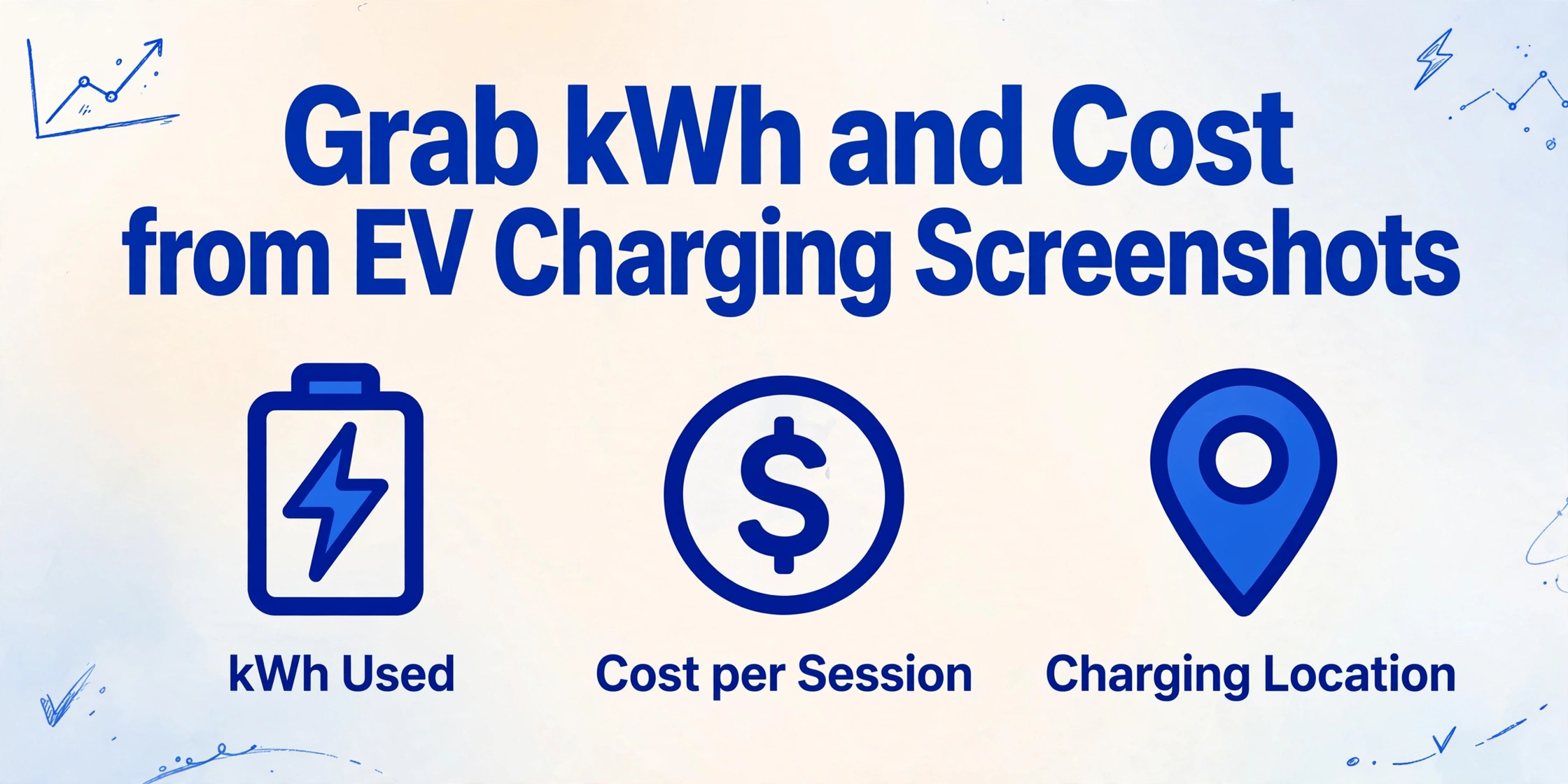 Grab kWh and Cost from EV Charging Screenshots | ImageToTable.ai