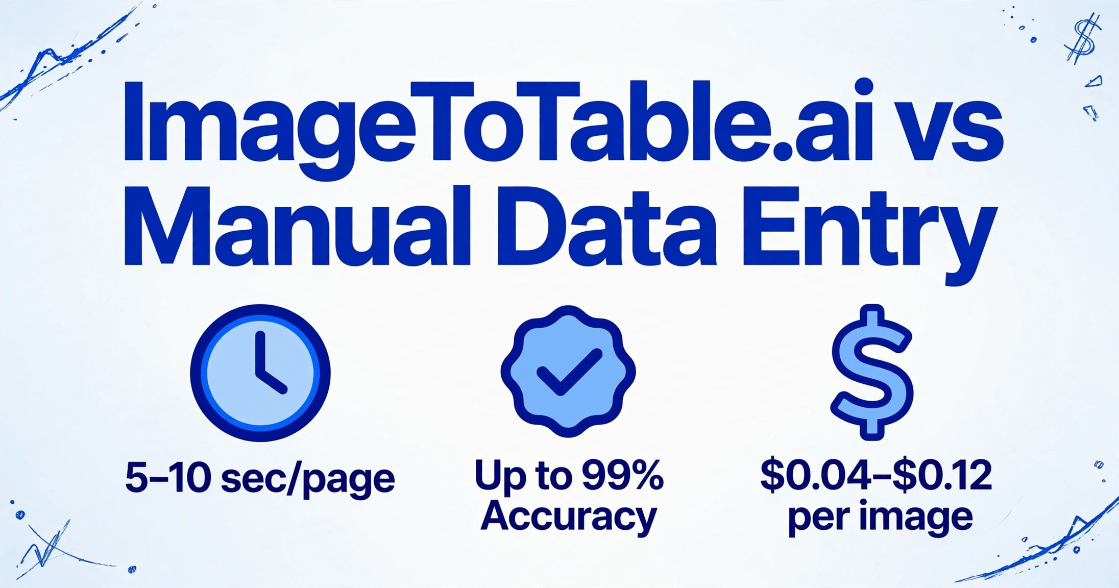 ImageToTable.ai vs Manual Data Entry | ImageToTable.ai