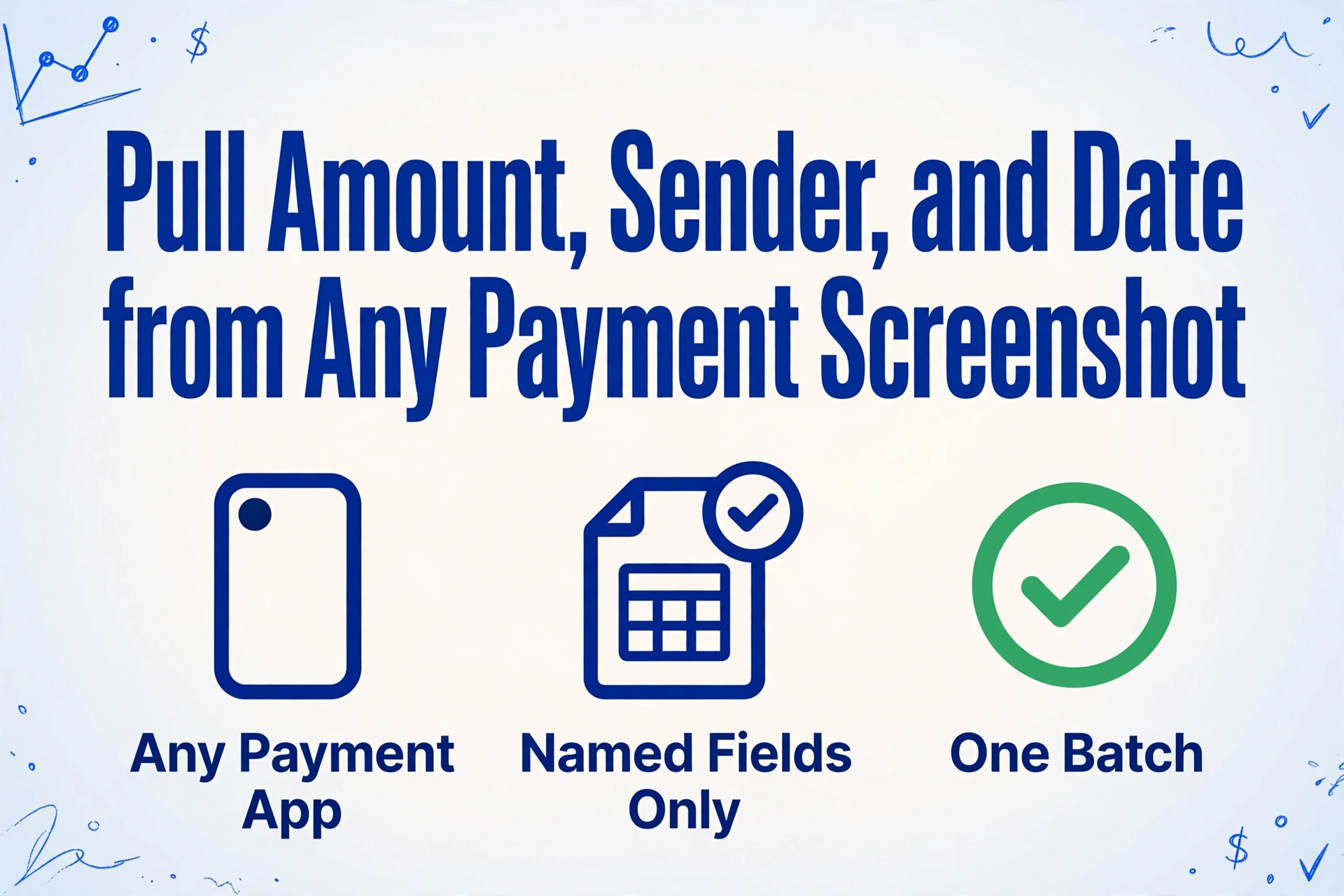 Extract Amount, Sender & Date from Payment Screenshots | ImageToTable.ai